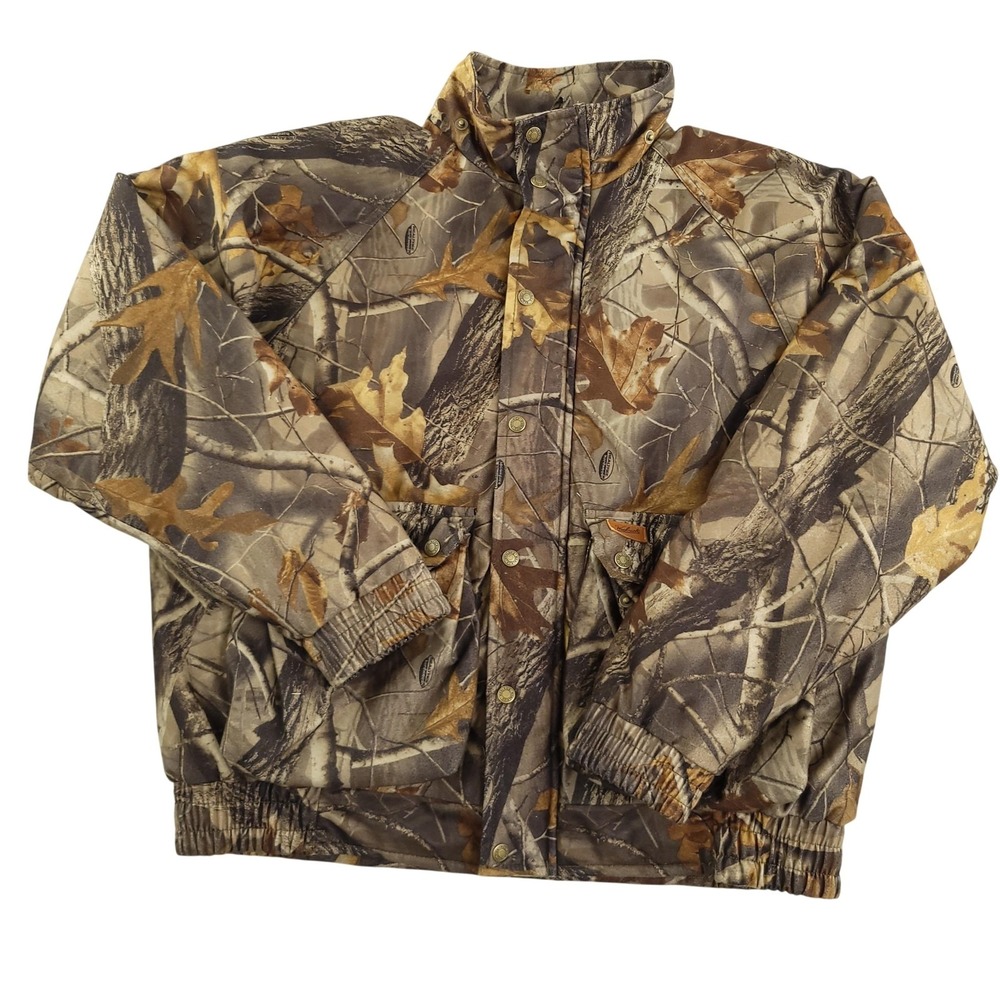 Woolrich Outdoor Guide‎ Jacket Mens L Realtree Camo Quilted Insulated Hunting
